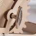 ROKR 3D Wooden Puzzle Building Clock Construction Kit Mechanical Model Building Gift Pendulum Clock B07NQ9QBJX